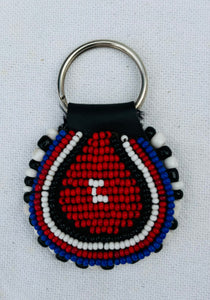 African Bead Keyring -Toto