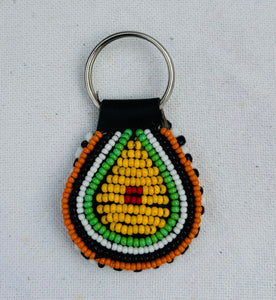 African Bead Keyring - Mala