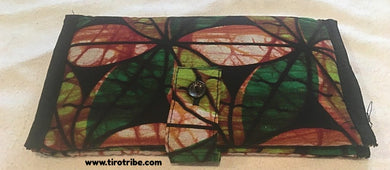 Green Batik Wallet Purse