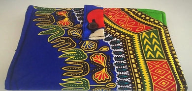 Blue dashiki kitenge wallet purse