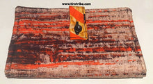 Orange & chocolate brown kenya wallet purse