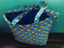 Sasa yellow blue tote bag