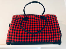 Maasai Red & Black Duffel Travel Bag