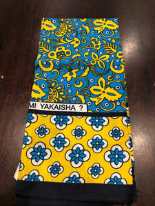 Bloom Yellow & Blue Kanga