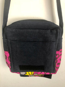 Pink Zen Denim Cross Body Bag