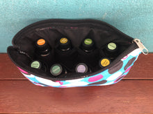 Watamu turquoise and pink essential oil purse (8 pockets)