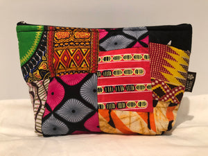 Large kitenge patchwork travel bag