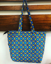 Sasa yellow blue tote bag