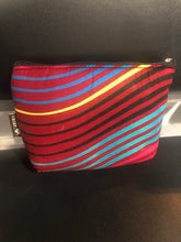 Red stripes travel bag