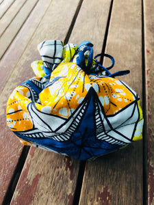 Kitenge drawstring bags (8 pockets)