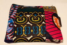 Medium lamu square patchwork kitenge purse