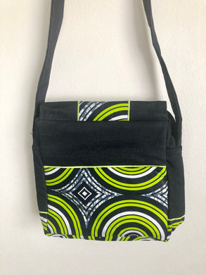 Lime Sun Denim Cross Body Bag